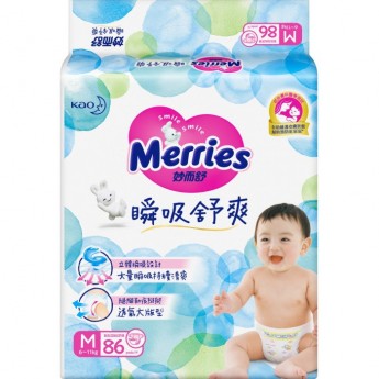 Подгузники MERRIES EXTRA DRY размер M (6-11 кг) 86 шт